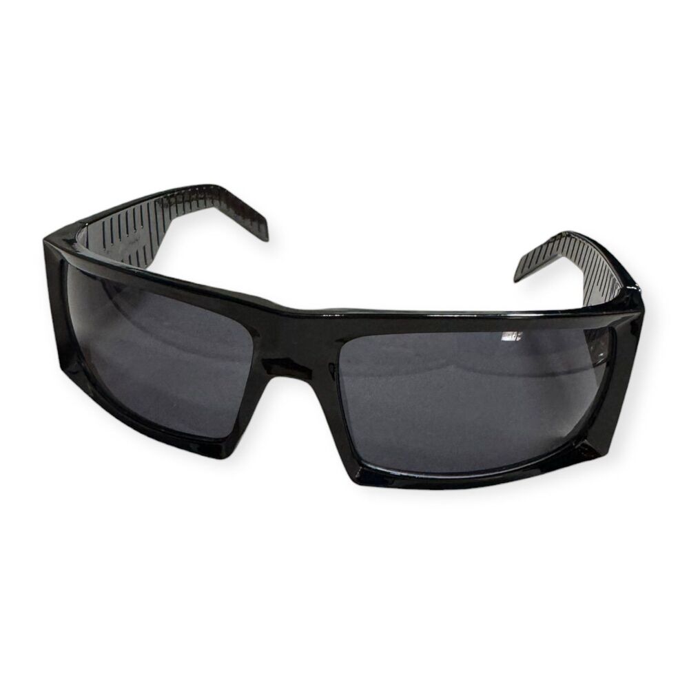 Filthy Sleek Black Sunglasses Retro Frames‎ Gray Lenses - Picture 2 of 6